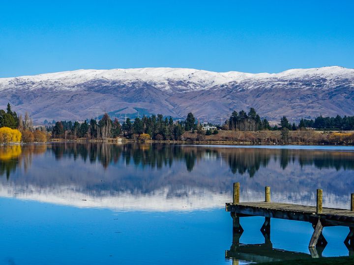 A wharf at Lake Dunstan