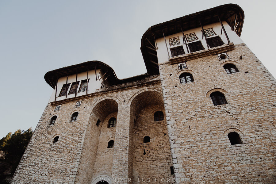 A fortified Ottoman house in Gjirokaster.