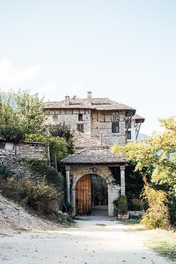 Zekate House, a traditional Ottoman mansion in Gjirokaster, Albania.