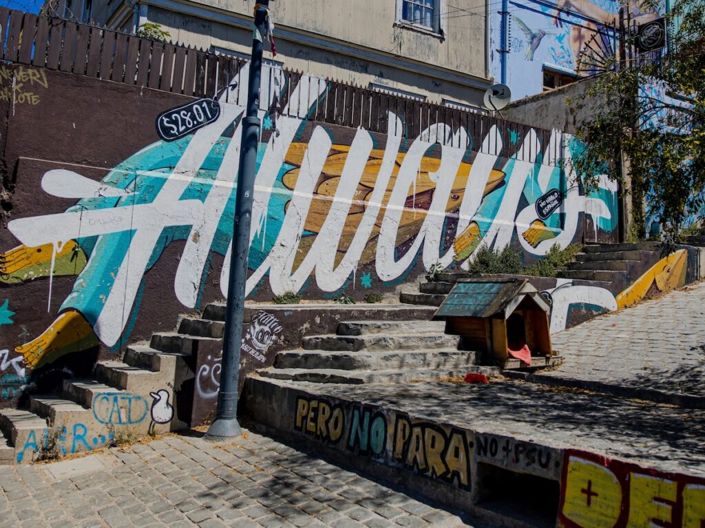 Street art in Valparaiso, Chile