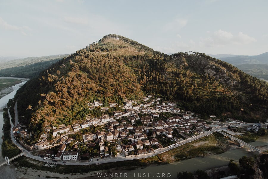 View of Berat, Albania.