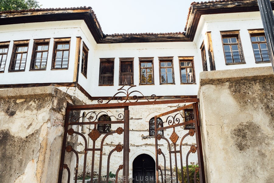 Skoutaris Mansion, an Ottoman house with wooden windows in Kastoria.