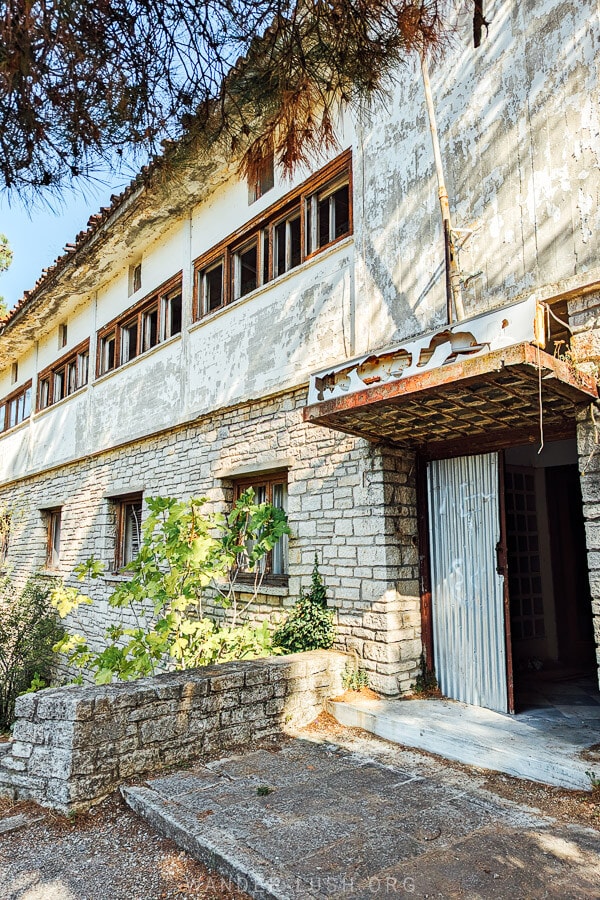 An abandoned hotel in Kastoria, Greece.