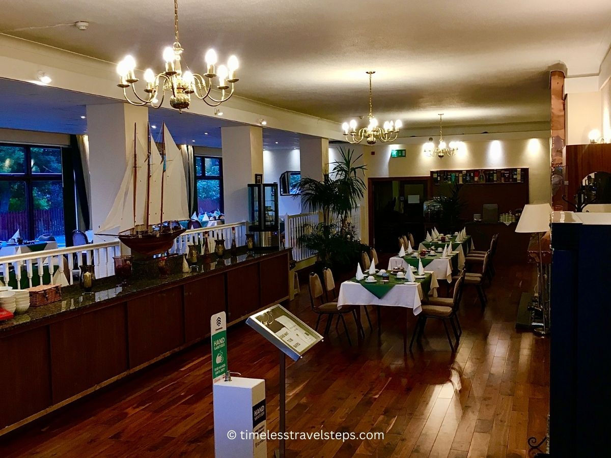 part of the dining area at the Royal Hotel Ullapool 