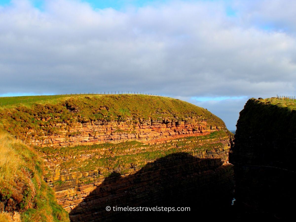 Geo of Sclaites viewing point duncansby stacks walk © timelesstravelsteps.com