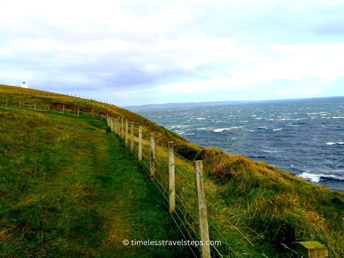 defined fencing around the edge of the cliff 