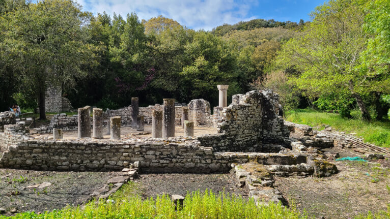 The baptistery at Butrint National Park