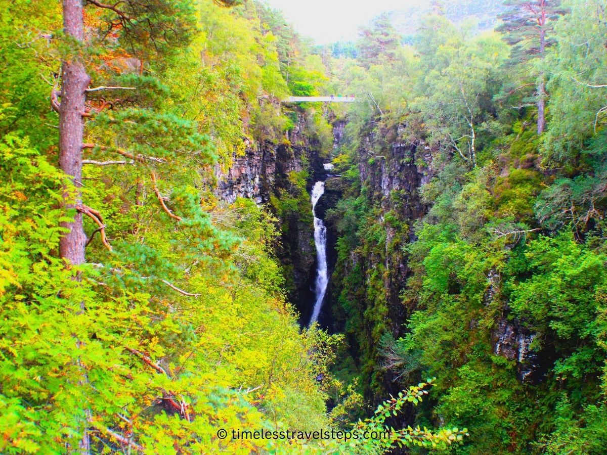 measach falls and corrieshalloch gorge viewed from the lower platform