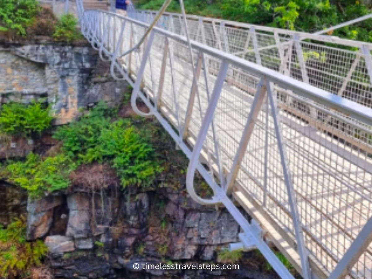 suspension bridge at corrieshalloch gorge