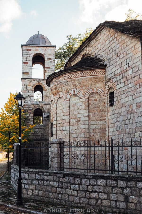 A Byzantine church in Voskopoja, Albania.