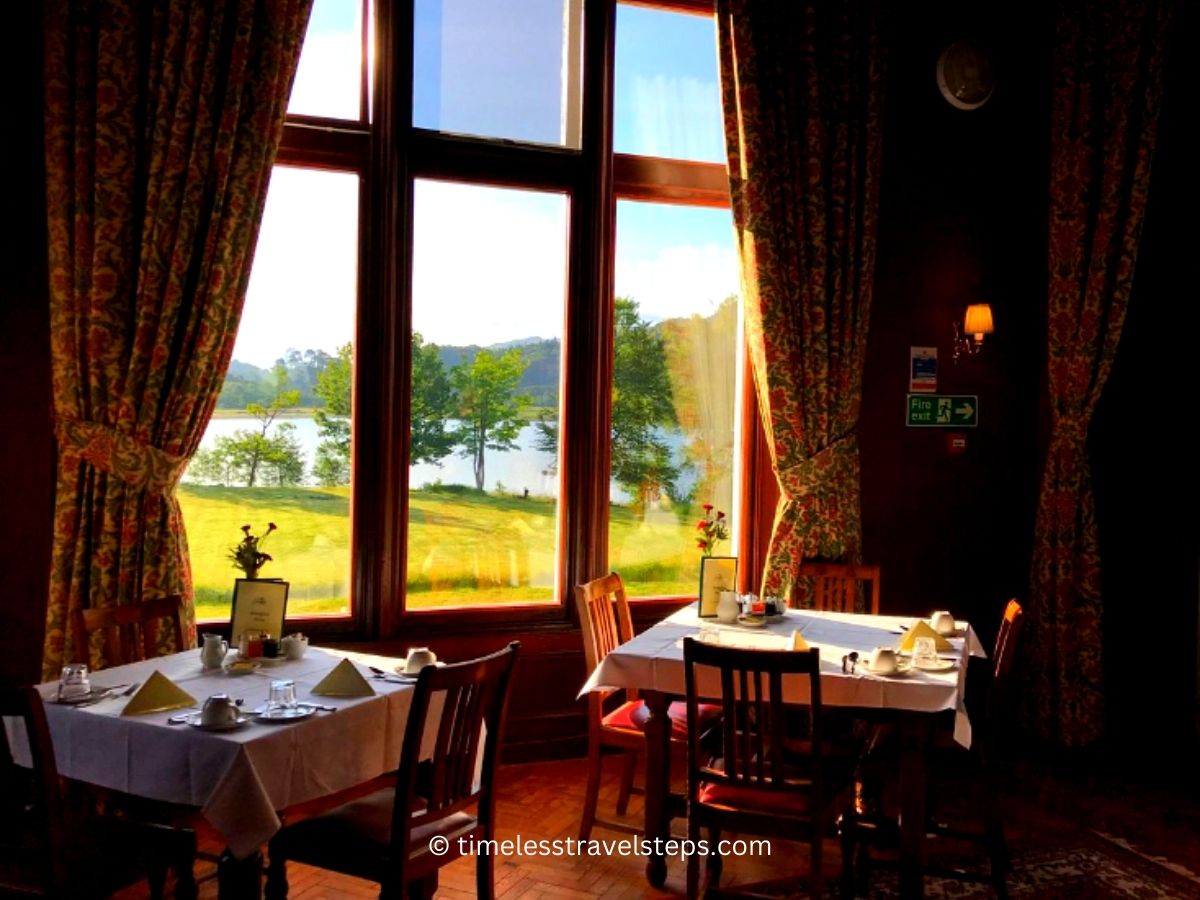 dine with a view at Glenfinnan House hotel Loch Shiel © timelesstravelsteps.com