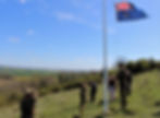 Soldiers saluting the Australian flag