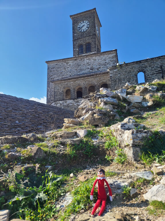 The clock tower at Gjirokaster Castle