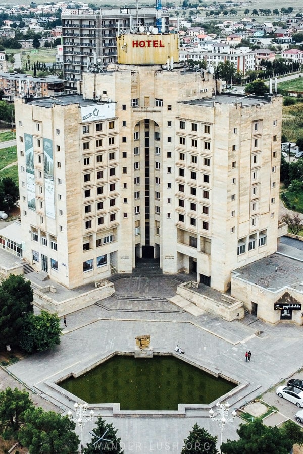 The Soviet-era Hotel Rustavi, a Brutalist construction near Tbilisi.