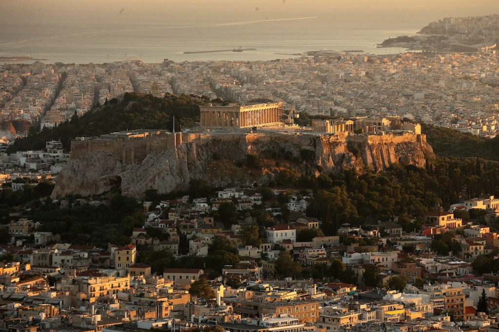 Acropolis Hill in Athens, Greece