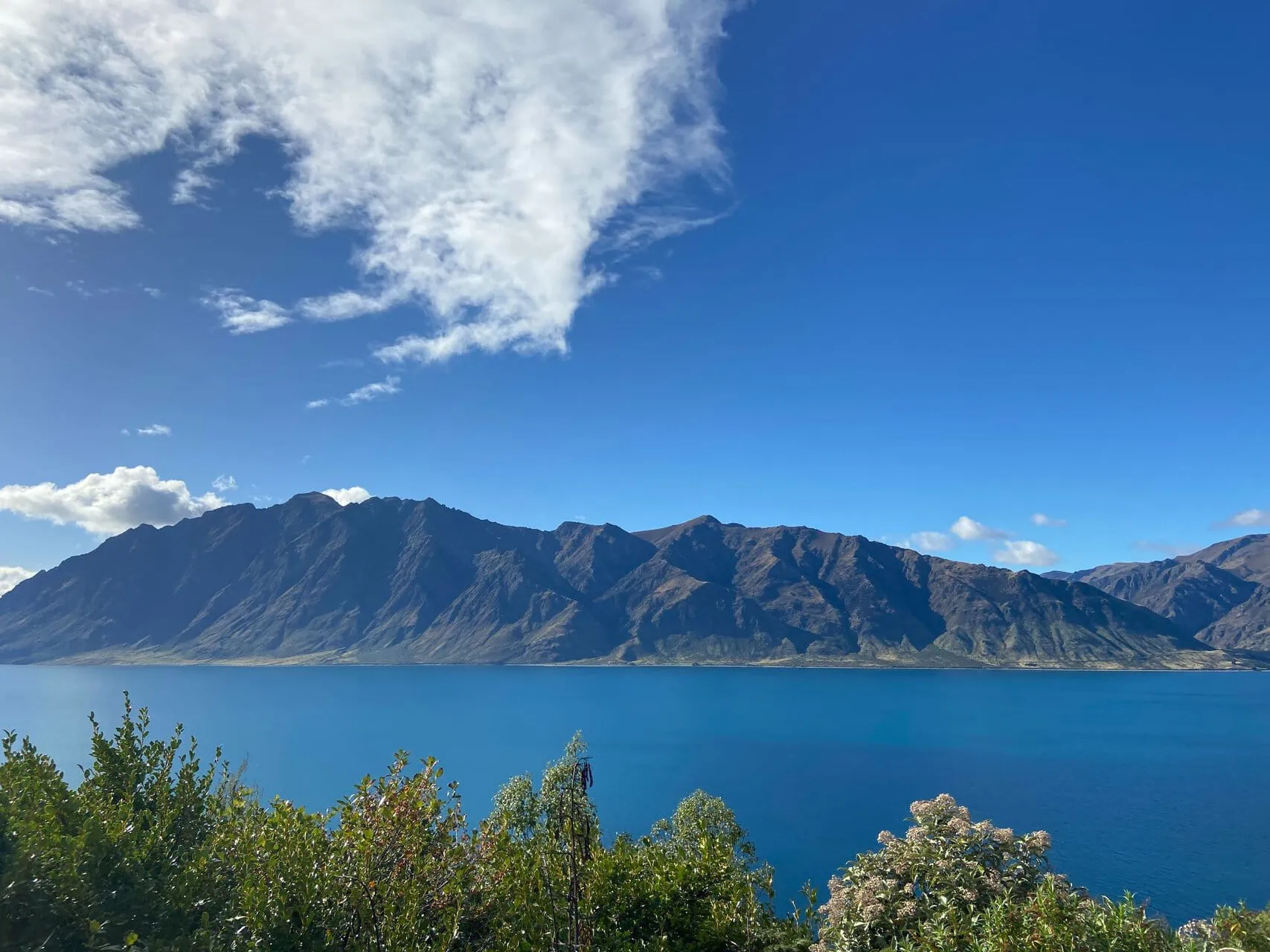 View of Lake Hawea near Wanaka