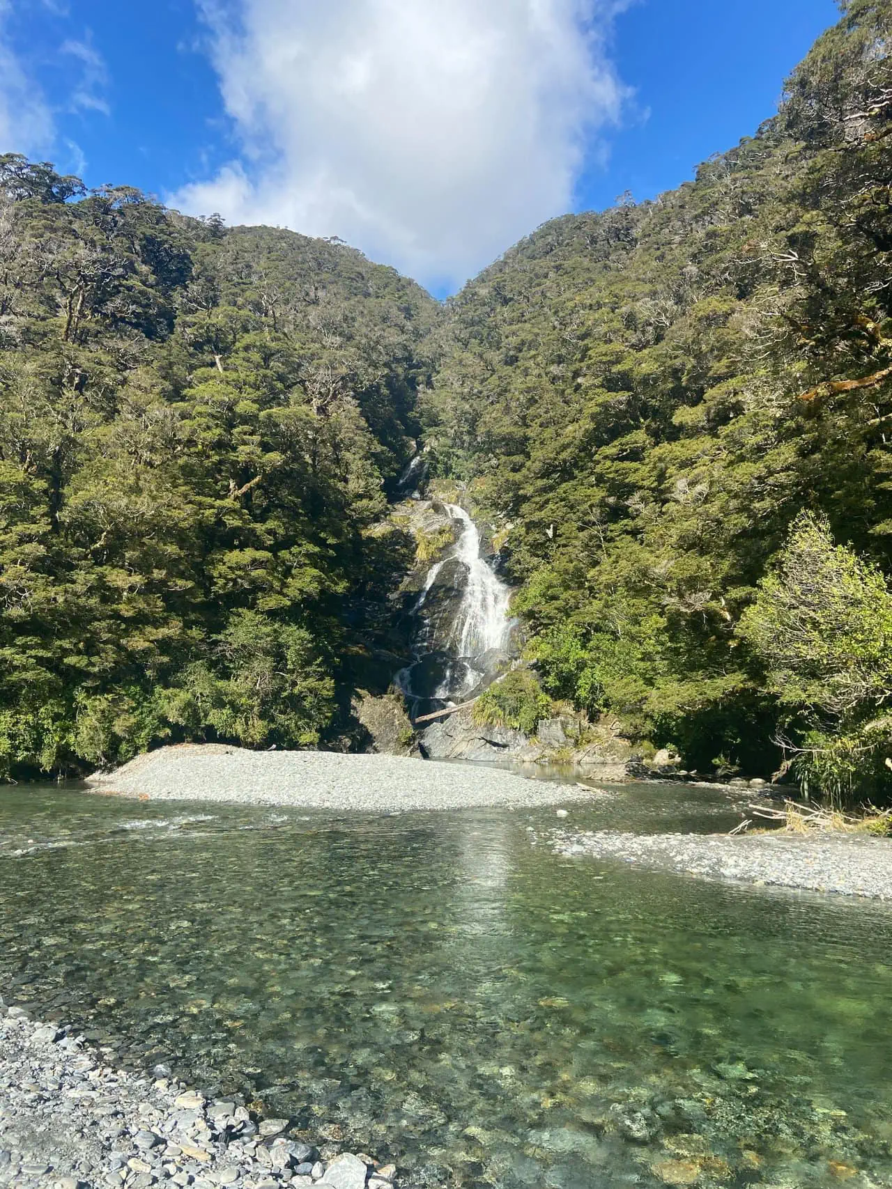 Fantail Falls near Blue Pools Wanaka