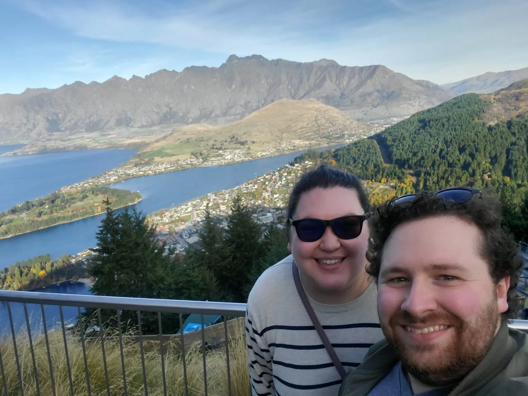 Riana and Colin selfie at Skyline Queenstown New Zealand