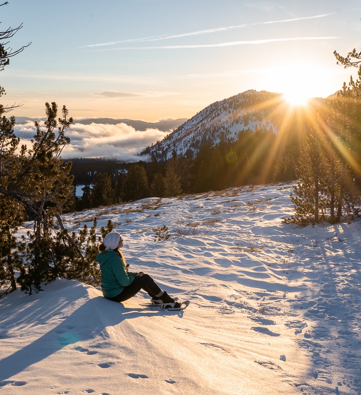 mt rose hike winter