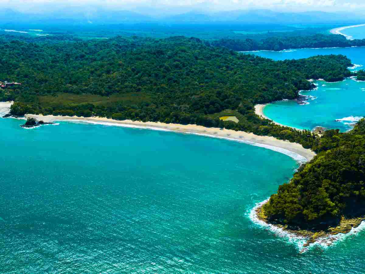 aerial view Manuel Antonio NP