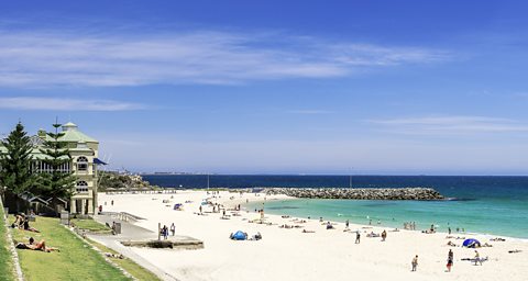 Neal Pritchard Photography/Getty Images Cottesloe Beach is one of Perth's most iconic spots for a dip (Credit: Neal Pritchard Photography/Getty Images)