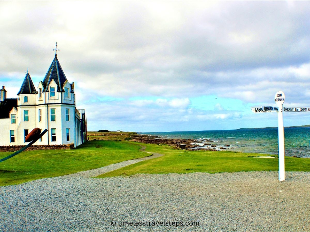 John O'Groats sign hotel and seaview worth visiting