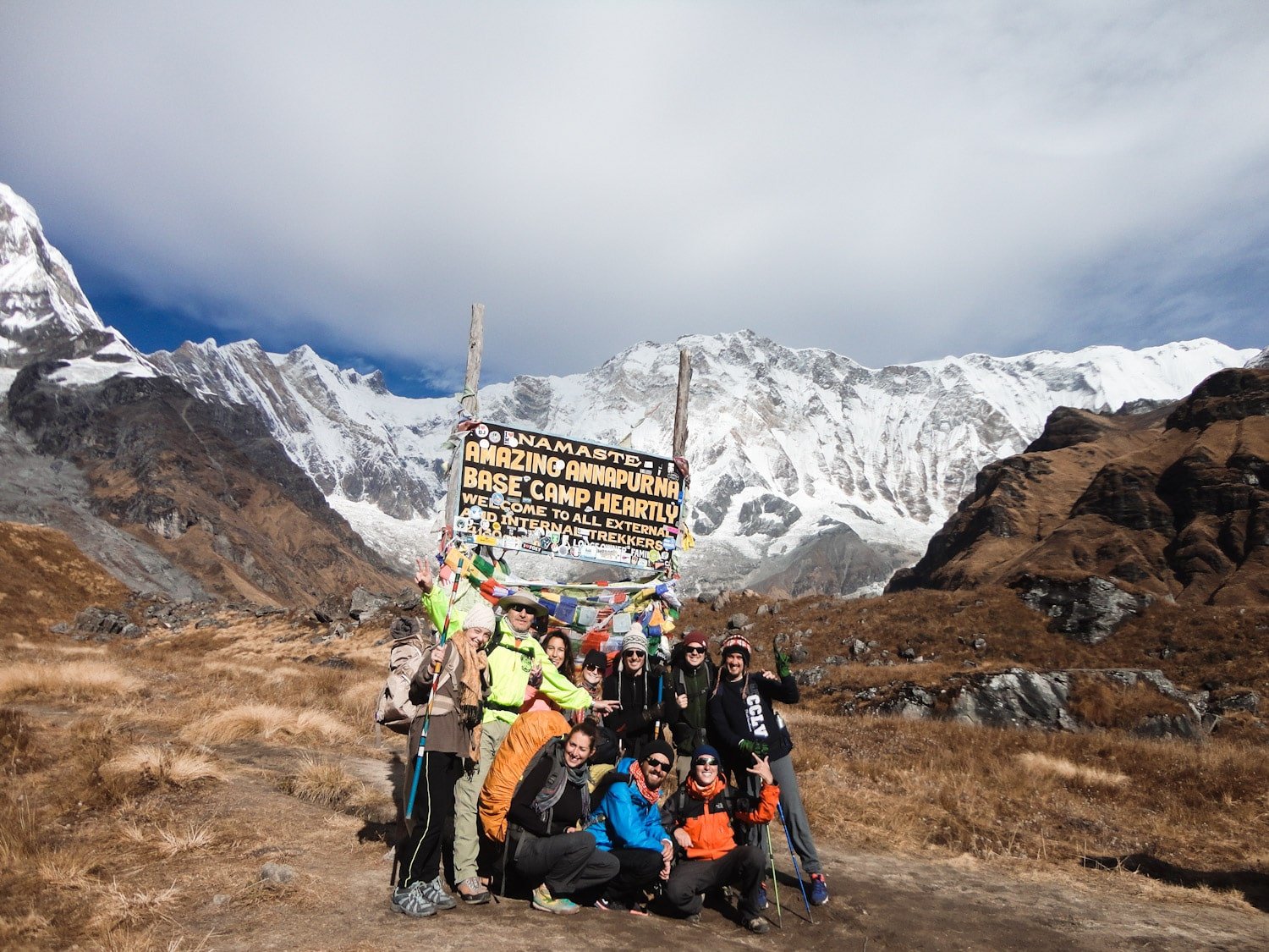 Annapurna Base Camp Welcome Sign | Bucketlist Bri