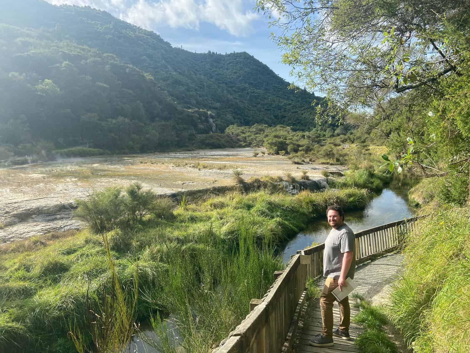 Colin at the Waimangu Volcanic Valley in Rotorua, New Zealand