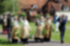 The Nitch Ladies carrying the boughs of oak on their heads