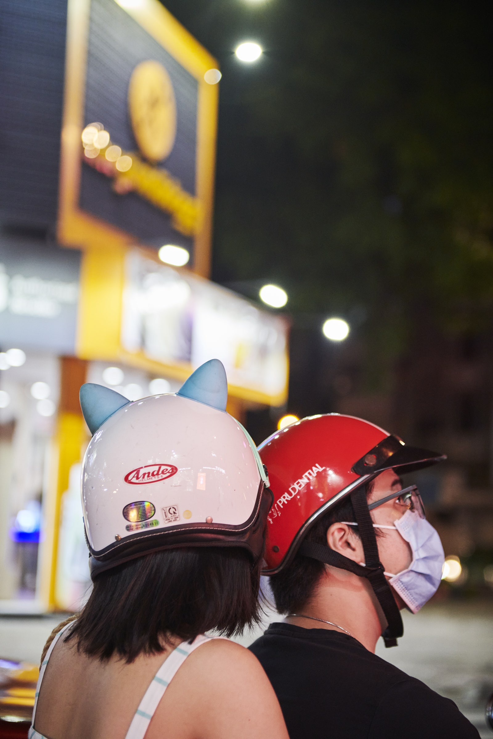 Taking in Ho Chi Minh City Vietnam from the back of a Vespa