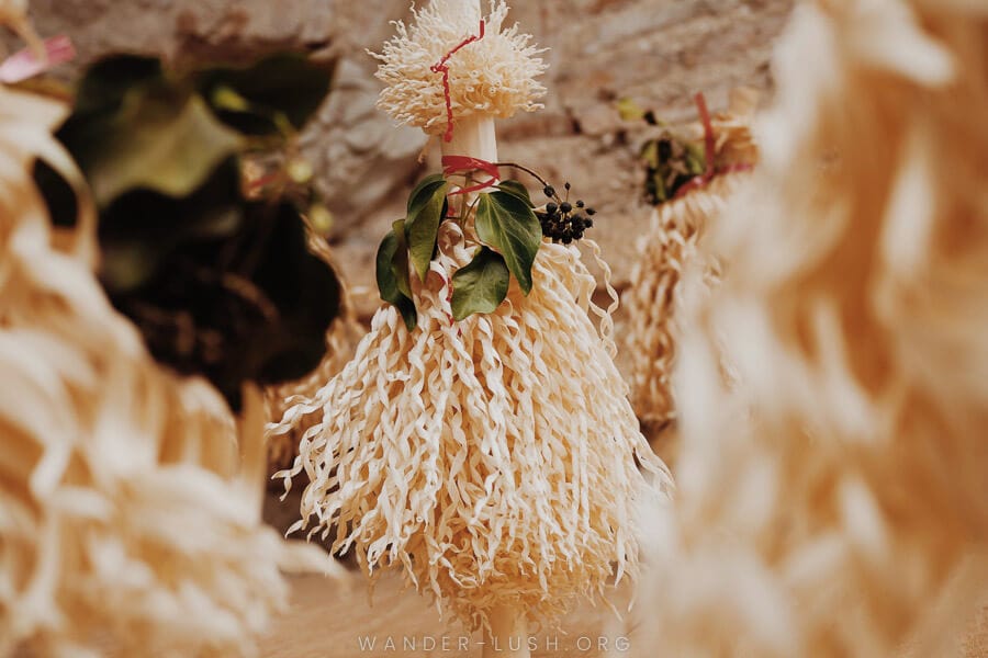 Georgian chichilaki Christmas trees.