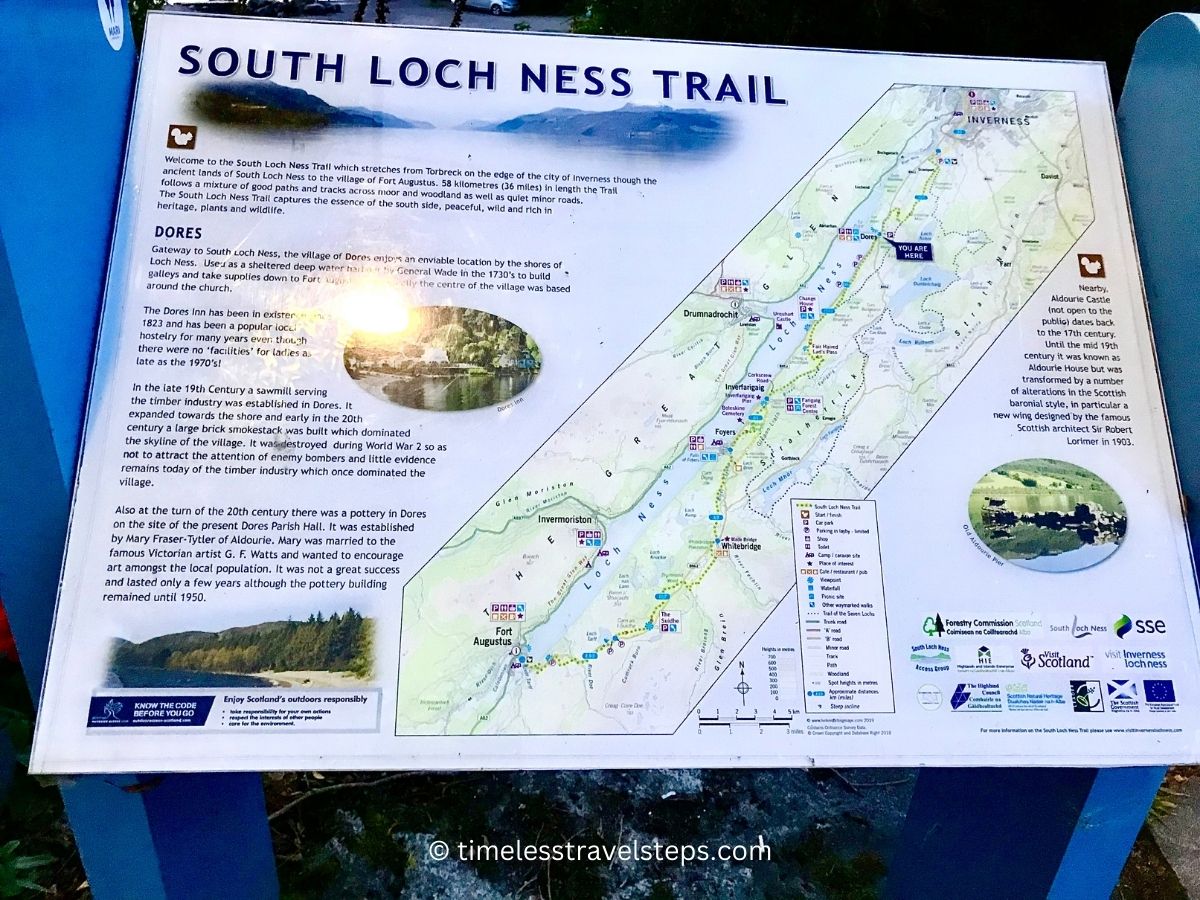 Loch Ness Trail info board 