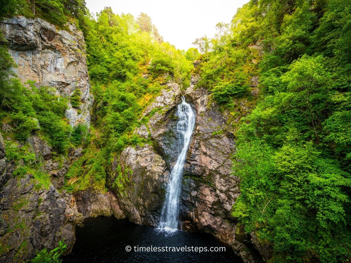 the falls in the Falls of Foyers Inverness 