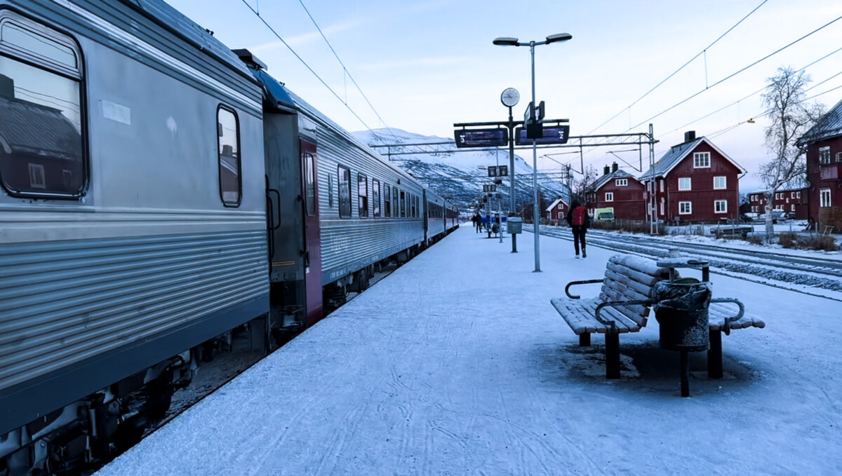 Abisko Train Stop in Sweden