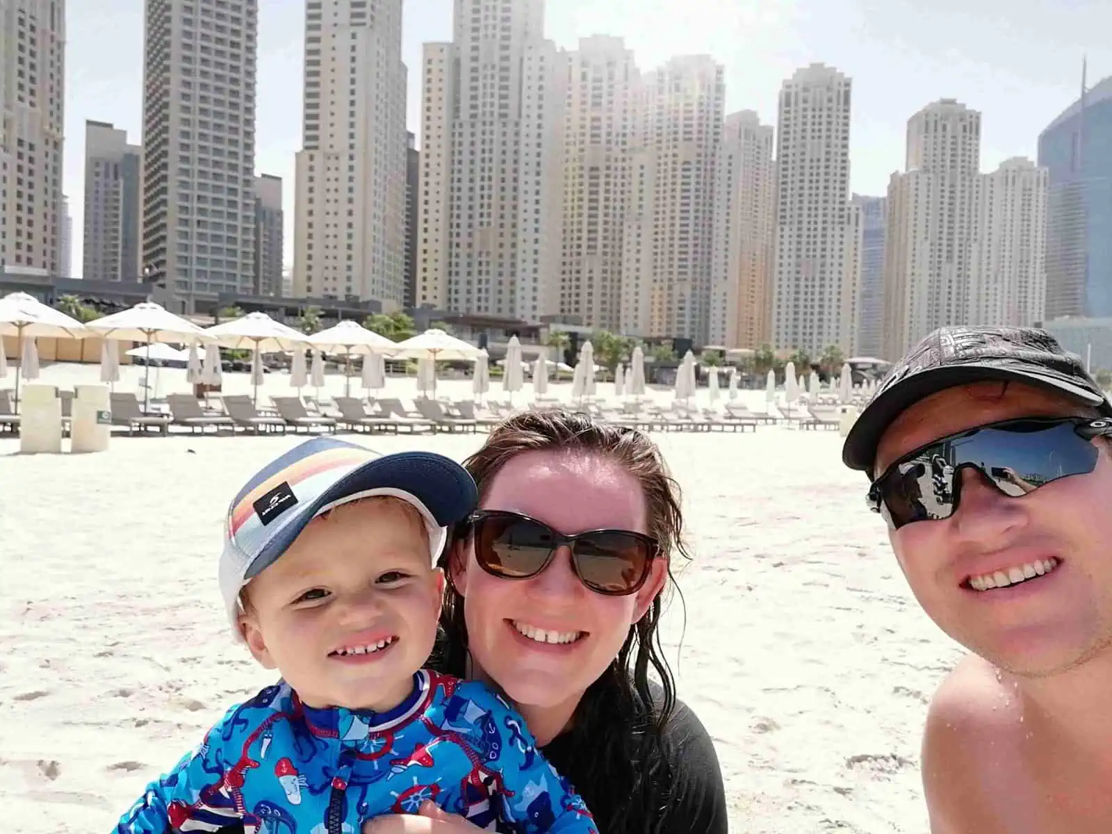 Marc and his family in Dubai