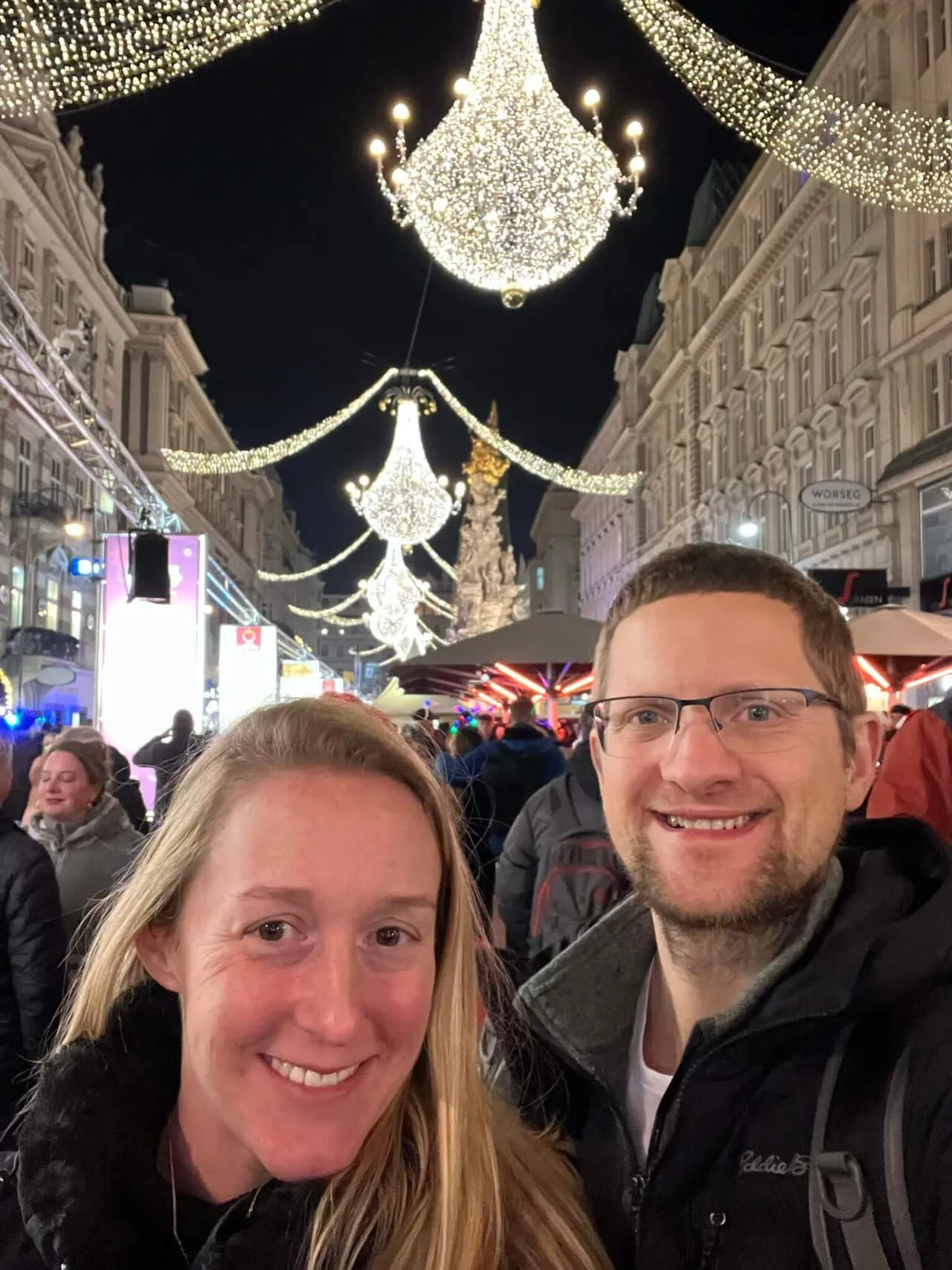 Paul and Michelle in Vienna for New Year's Eve