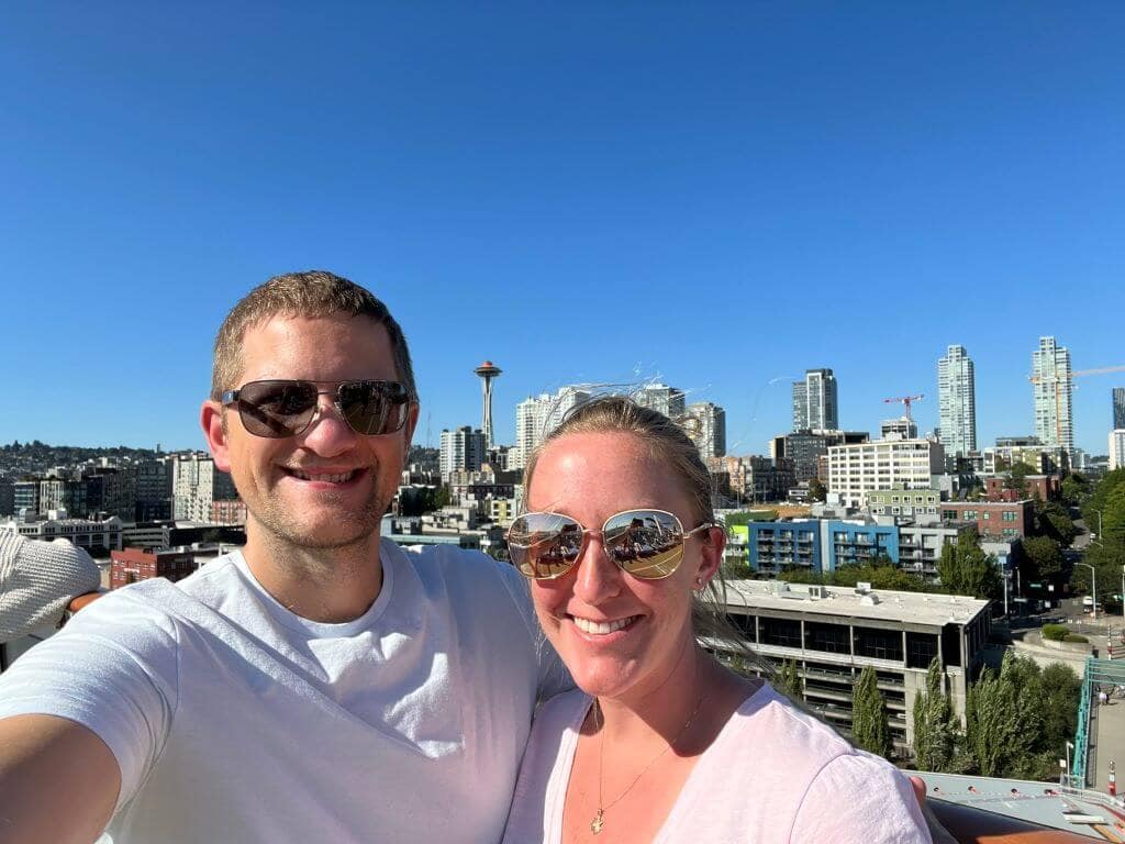 Paul and Michelle on board their first cruise