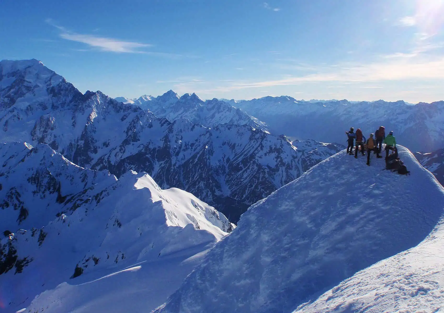 Climbing the Footstool at Aoraki Mt Cook