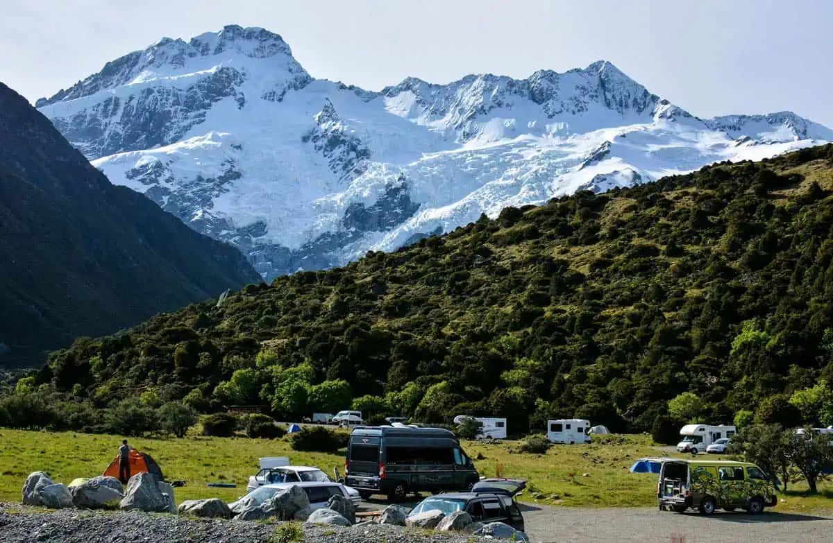 White Horse Hill Campground, budget accommodation in Aoraki Mt Cook