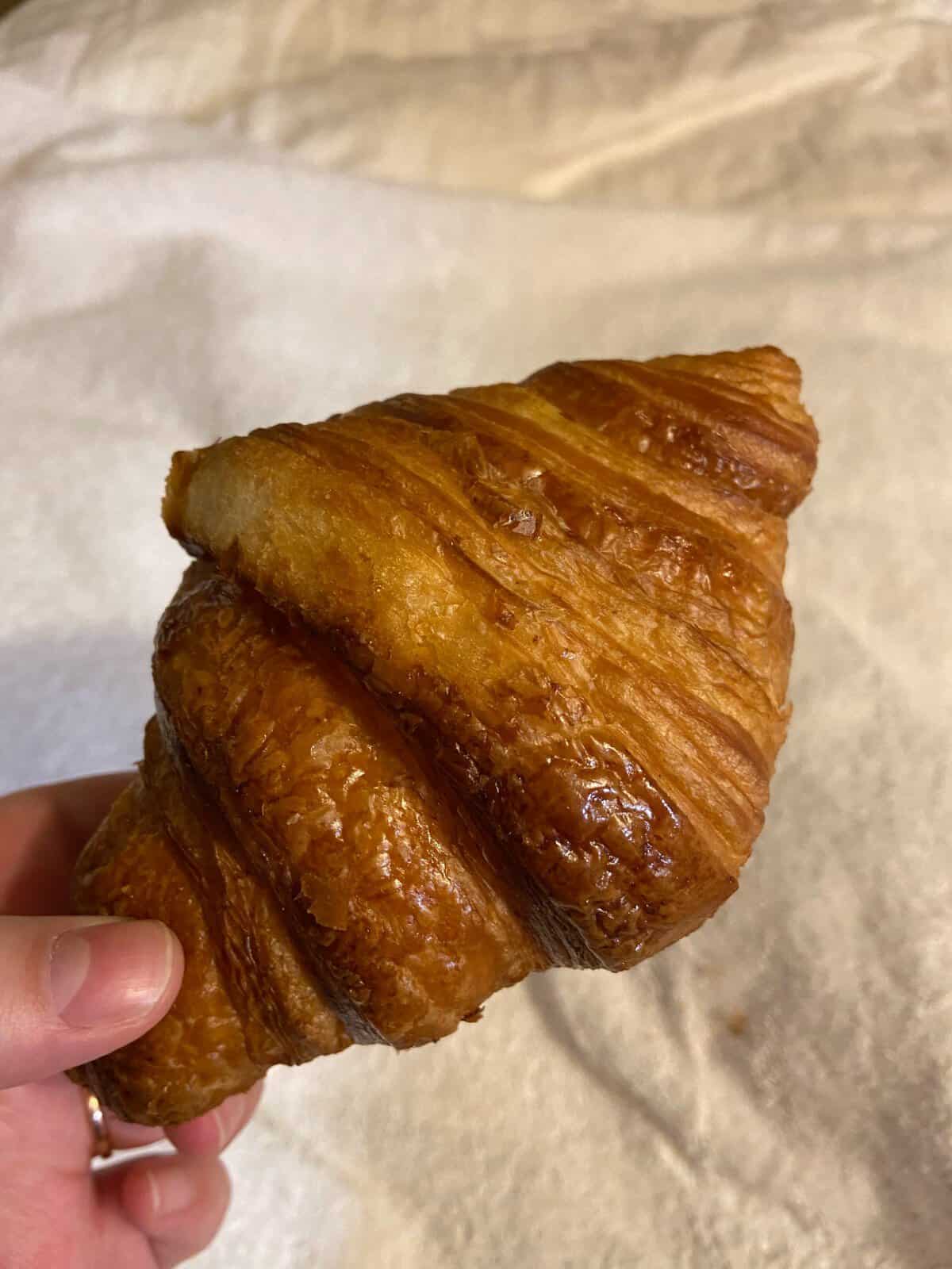 fresh croissant in Paris