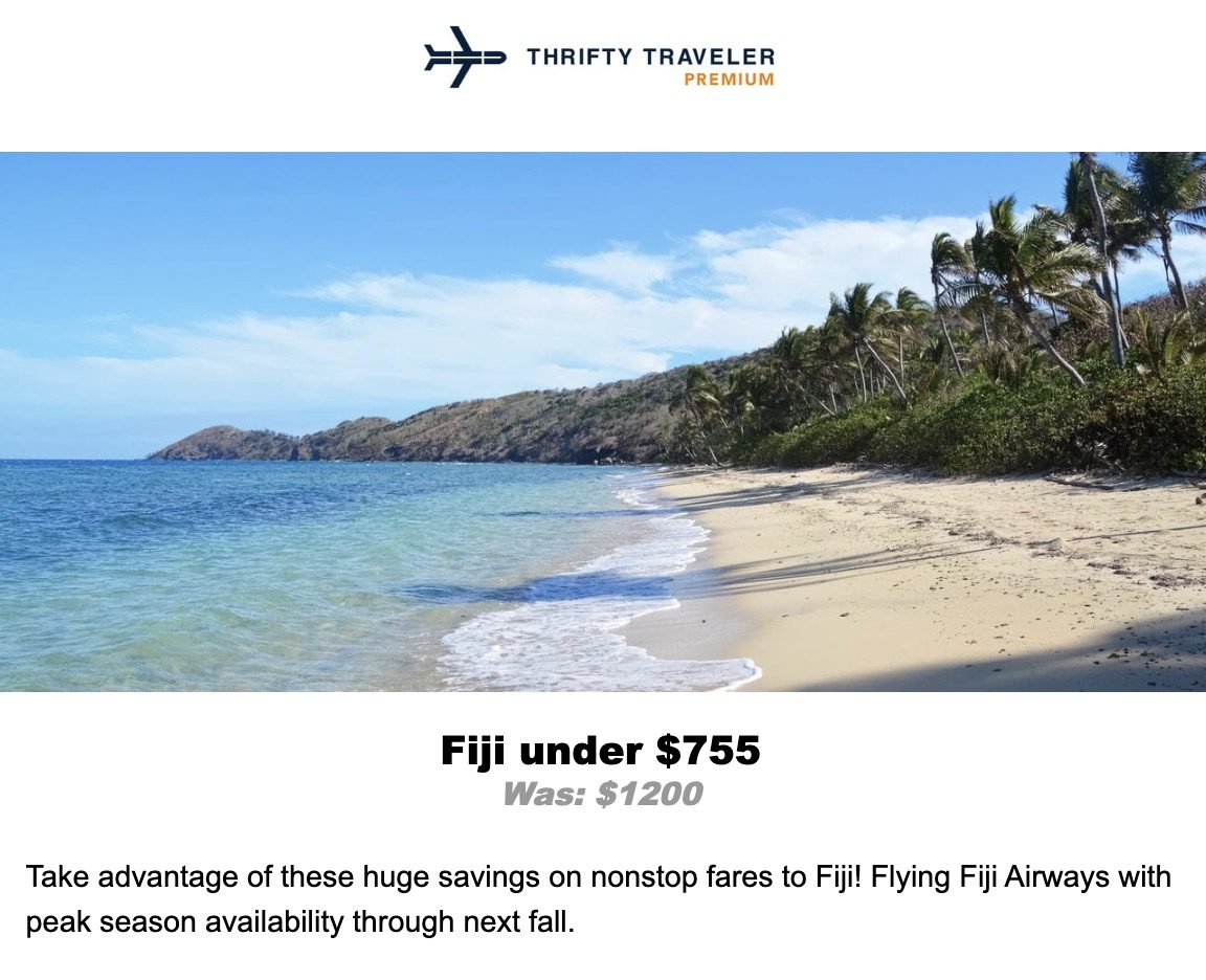 Fiji flight deal