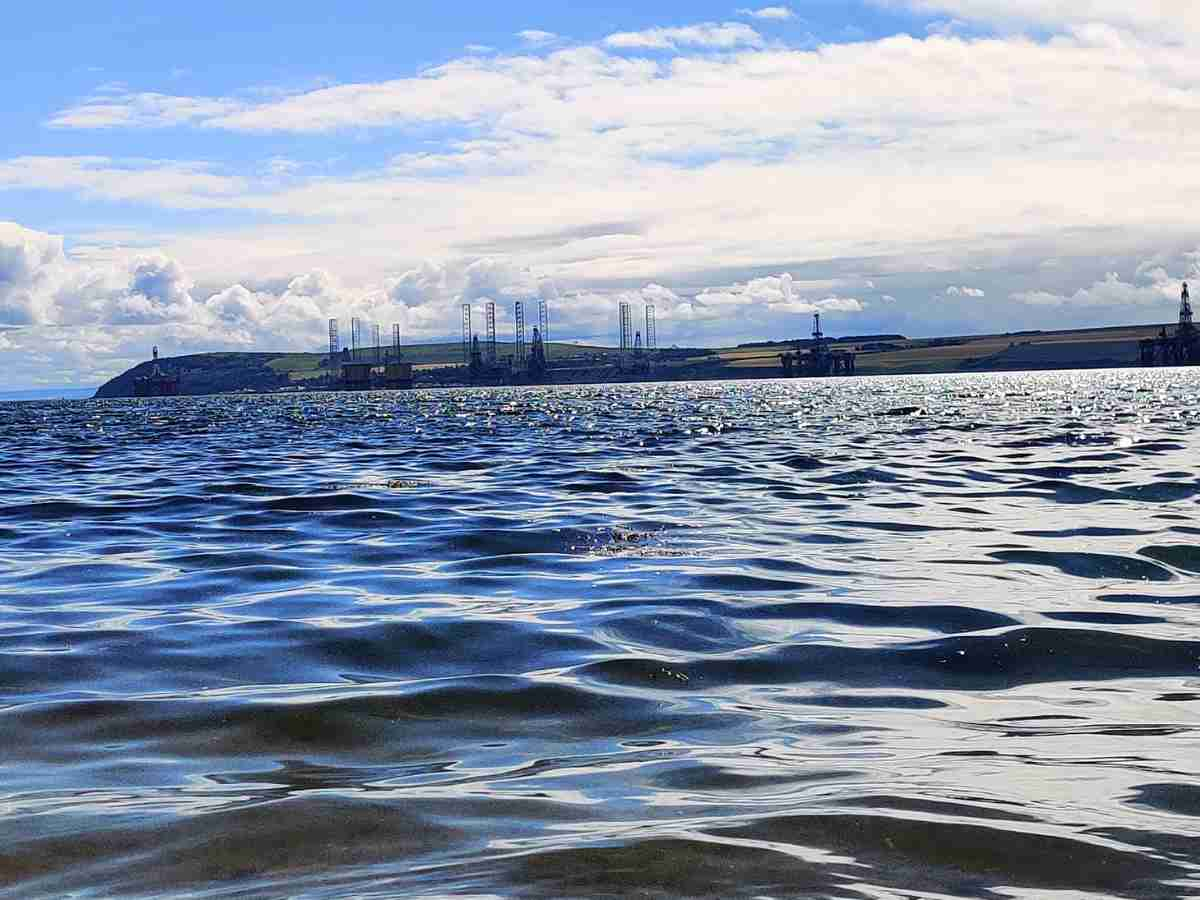 view of Cromarty Firth Drilling Rigs