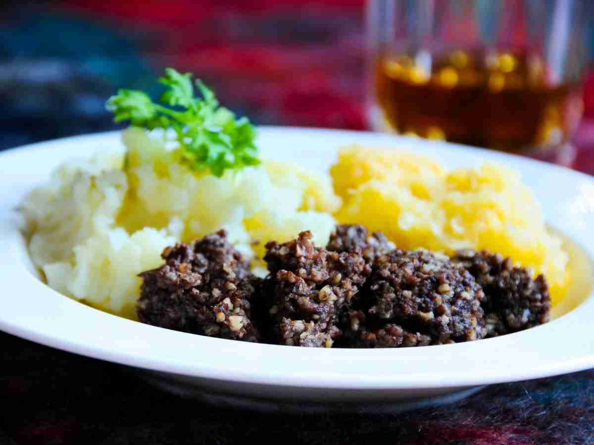 haggies, tatties and neeps a traditional dish in Scotland