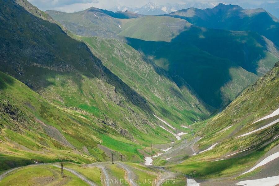 The Abano Pass in Tusheti, Georgia.