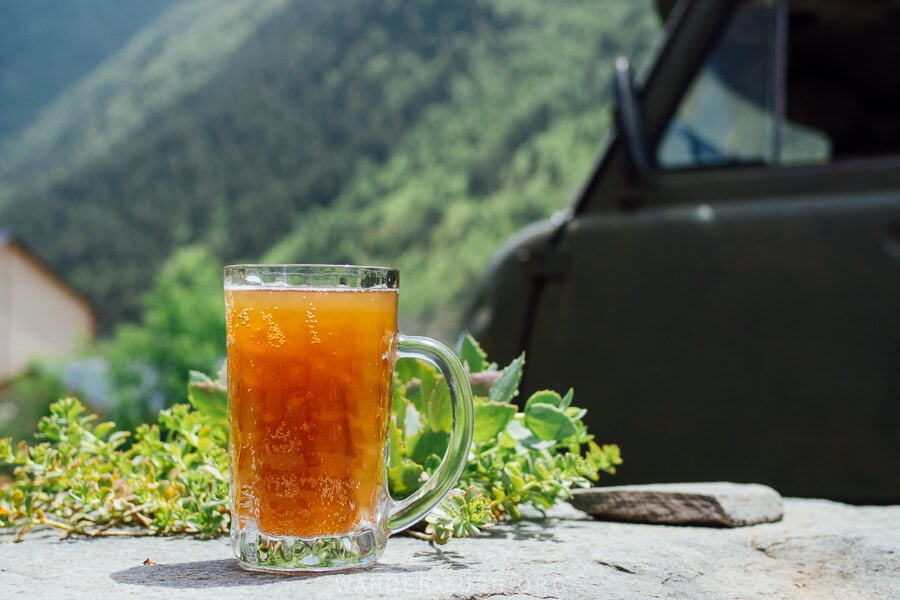 Tush beer prepared for Tushetoba, one of the biggest festivals in the country of Georgia.