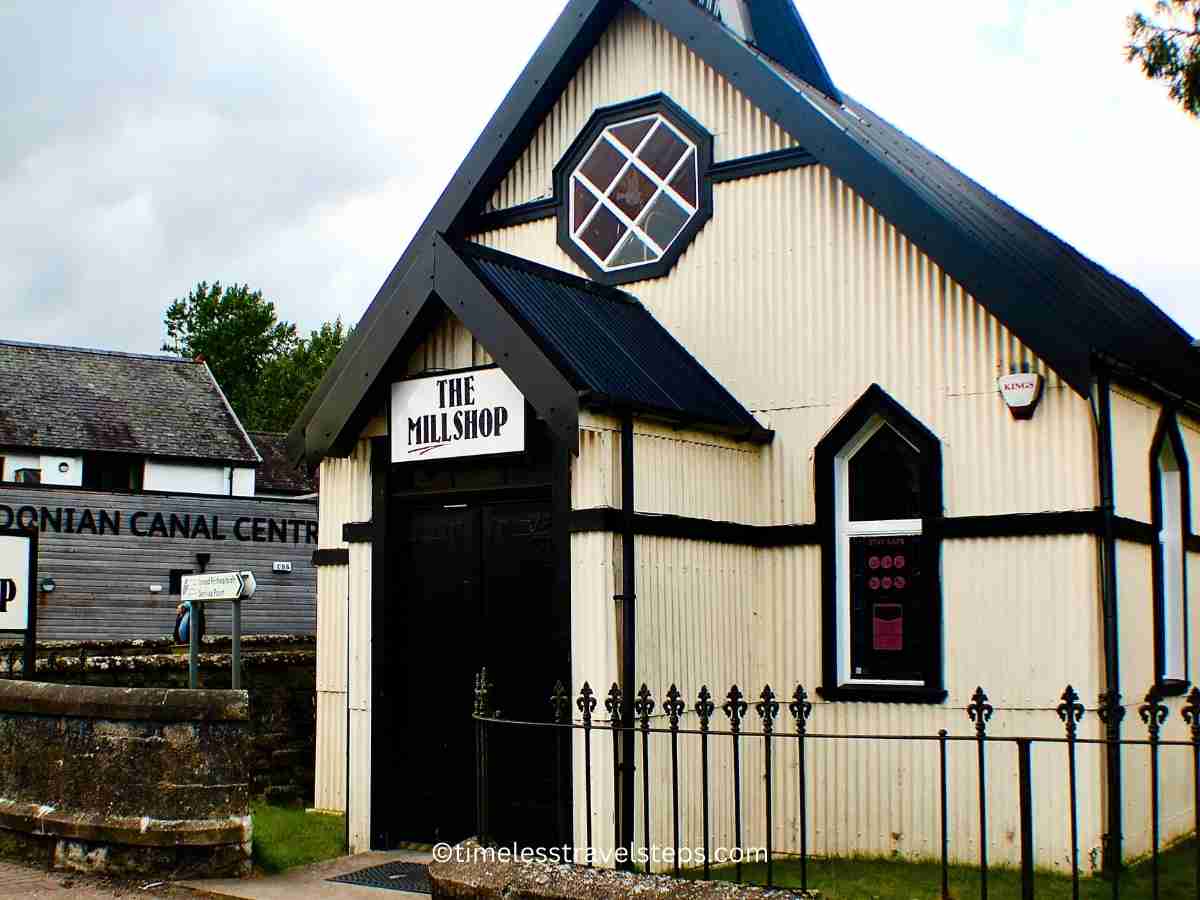 the Millshop in Fort Augustus - a converted church, now a souvenir shop offering all things Scottish traditional