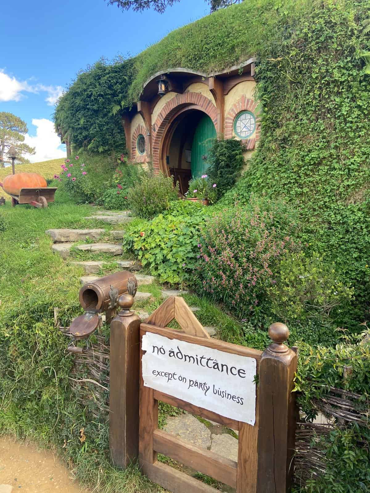 Bag End, Bilbo and Frodo's home in Hobbiton, Shire, New Zealand