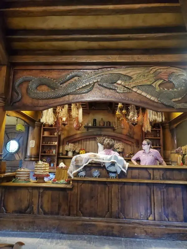 Inside The Green Dragon Inn in Hobbiton, New Zealand