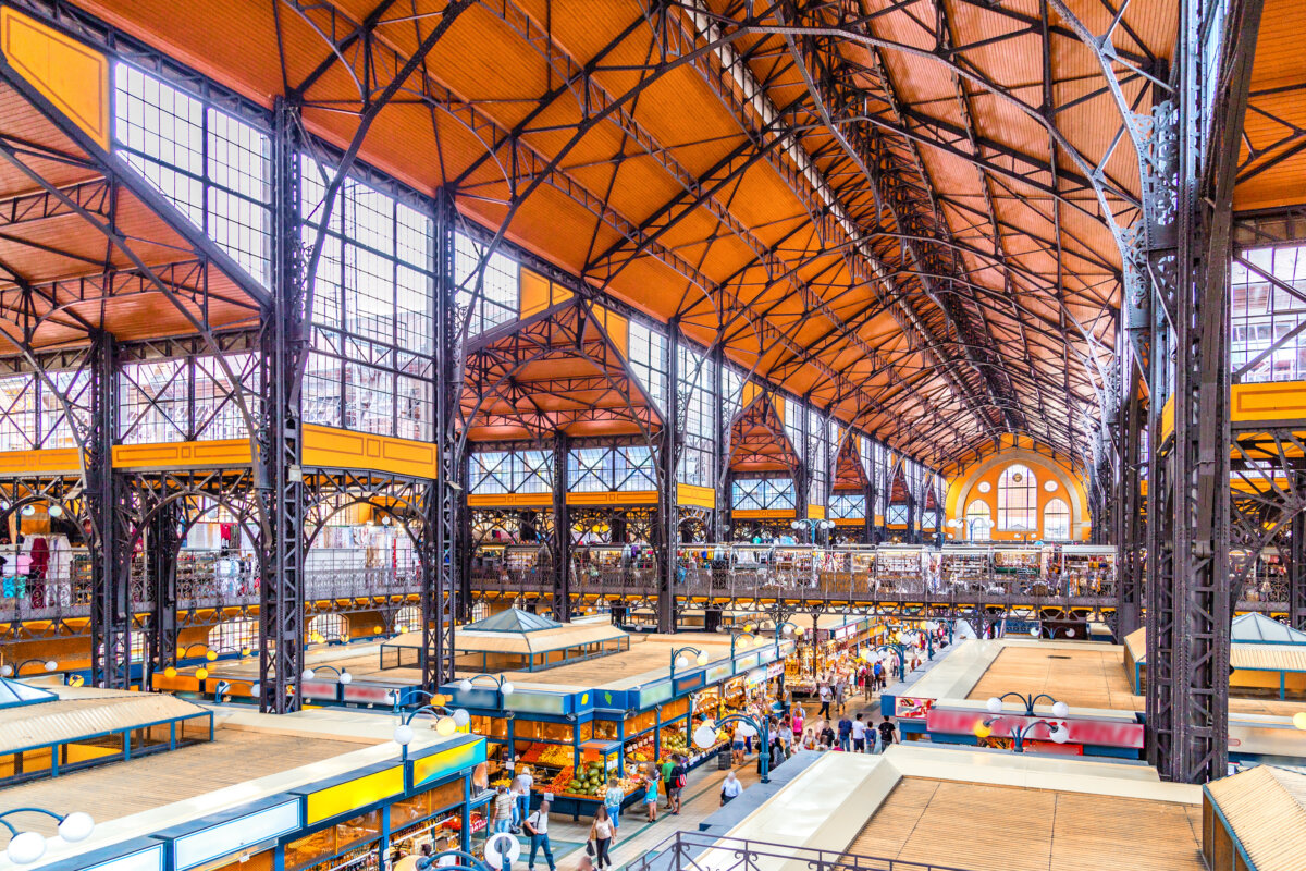 Central Market Hall of Budapest, Hungary