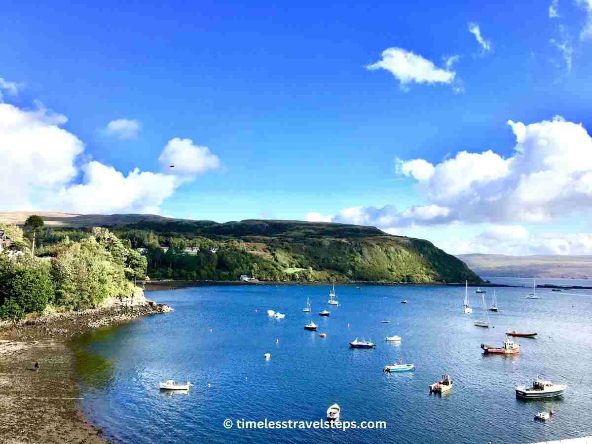 boats on the shores of Portree, Isle of Skye | Timeless Travel Steps | prettiest village in the Scottish Highland